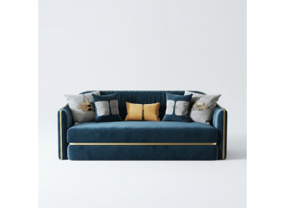 Diseño textil acero inoxidable Big sofá de 3 plazas cuero tela sofás sofás muebles.