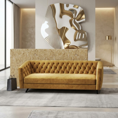 Muebles de estilo italiano 3 sofá de tres plazas sofá tapizado tela sofá de tela.