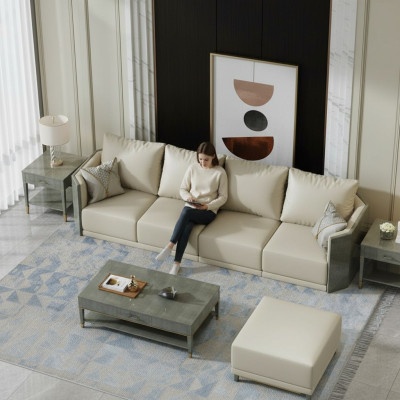 Sofá de 4 plazas Big xxl Sofá Sofás Sofás Sala de estar Diseño Big Sofás