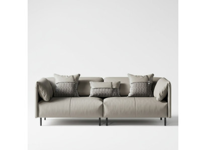 Diseño de muebles italianos de gran tamaño xxl 3 plazas sofá de cuero sofás lujosos.