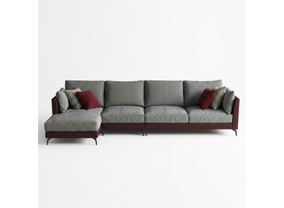 Sofá esquinero de esquina en forma de L, sofá de salón, conjunto de tapicería de tela de sofá, muebles de sofá.