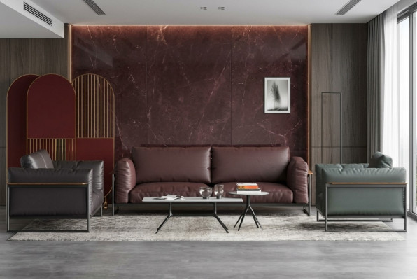 Set de 3 piezas de sofá Conjunto de muebles italianos Sofá Sofás Sofás Acolchados