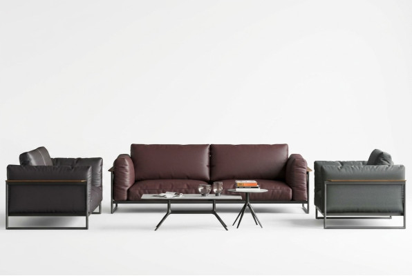 Set de 3 piezas de sofá Conjunto de muebles italianos Sofá Sofás Sofás Acolchados