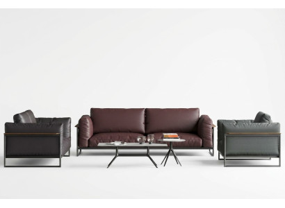 Set de 3 piezas de sofá Conjunto de muebles italianos Sofá Sofás Sofás Acolchados