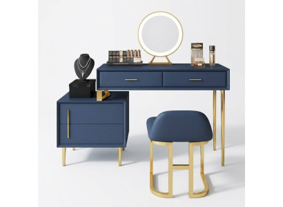 Tocador Espejo Taburete Set completo de decoración Cómoda Dormitorio Nuevo