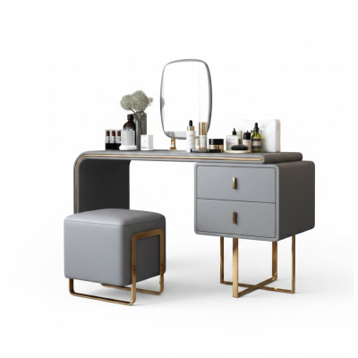 Mesa Moderna Consola Espejo Cómoda Tocador Dormitorio Taburete Consolas