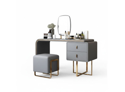 Mesa Moderna Consola Espejo Cómoda Tocador Dormitorio Taburete Consolas