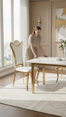 Silla tapizada Silla de salón Silla de comedor Silla de oficina Silla de diseño