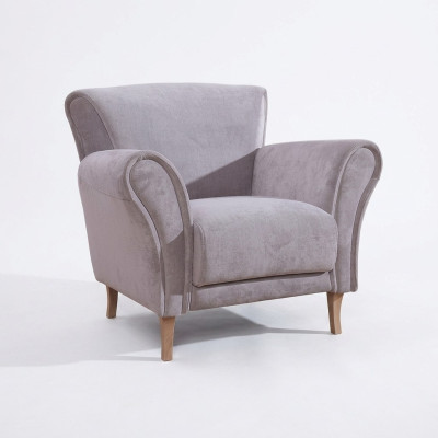 Silla de terciopelo lila sillón salón de relajación suave sala de estar sofá de televisión sofá.