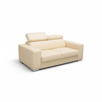 Sofá biplaza nuevo moderno sofá beige 2 plazas sofás muebles sala de estar madera.