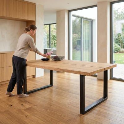Mesa Muebles Loft Madera Mesa de comedor 160x90cm Mesas Diseño moderno Nuevo