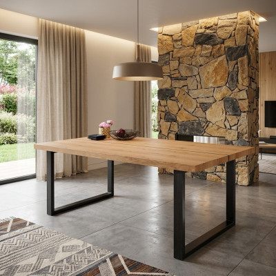 Mesa Muebles Loft Madera Mesa de comedor 160x90cm Mesas Diseño moderno Nuevo