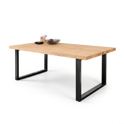 Patas de metal Mesa Madera natural Nueva Clásico corredera Sombra Loft 180x90