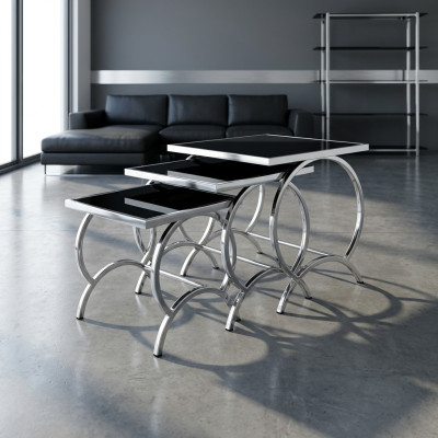 Mesa de centro mesas de diseño mesa auxiliar de acero inoxidable moderno mesa mesas de centro nuevo