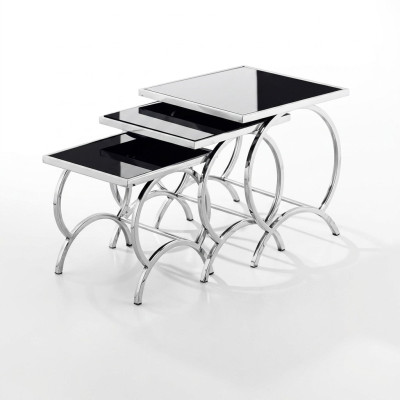 Mesa de centro mesas de diseño mesa auxiliar de acero inoxidable moderno mesa mesas de centro nuevo