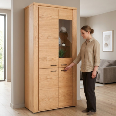 Vitrina aparador armario cómoda muebles de madera estilo colección de sala de estar vitrinas