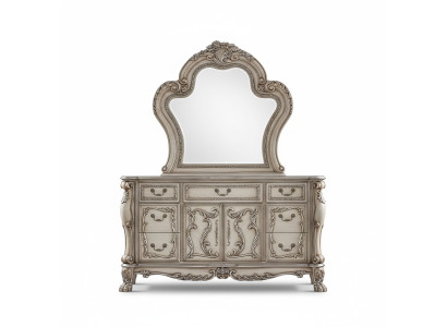 Aparador de plata estilo barroco de madera clásico italiano diseño de muebles Nuevo.