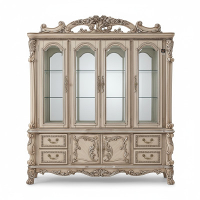 diseño clásico Vitrina Armario de cristal Vitrina Mostrador estante barroco