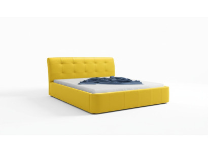 Estructura clásica de cama Cama tapizada Hotel de cuero textil Camas tela 180x200cm