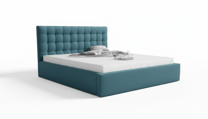 Moderna cama tamaño king Chesterfield, cama moderna de hotel, cama doble.