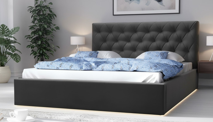 Cama de lujo cama matrimonial estilo muebles dormitorio hotel camas 180x200 Chesterfield
