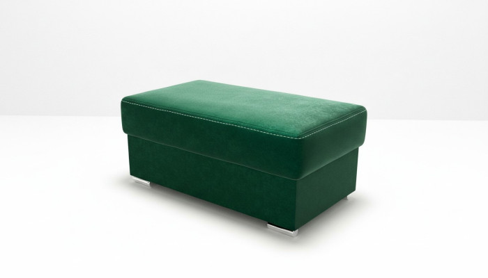 Muebles Hogar Bancos de Asiento Tela Verde Diseño Otomana Taburete Puf Reposapiés