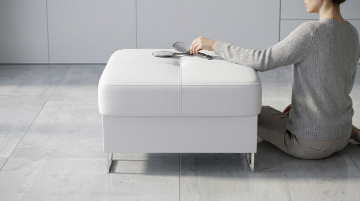 Reposapiés otomano en tela textil diseño otomano banco para sentarse reposapiés lounge taburete club.