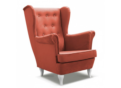 Sillón Tapizado Asiento Diseño Sofá Reláx Tela Salón Lujo Televisión Club