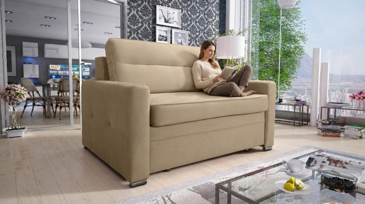 Diseño Sofá Tela Chesterfield Sillón de 1.5 plazas Sofás tapizados Lounge Club