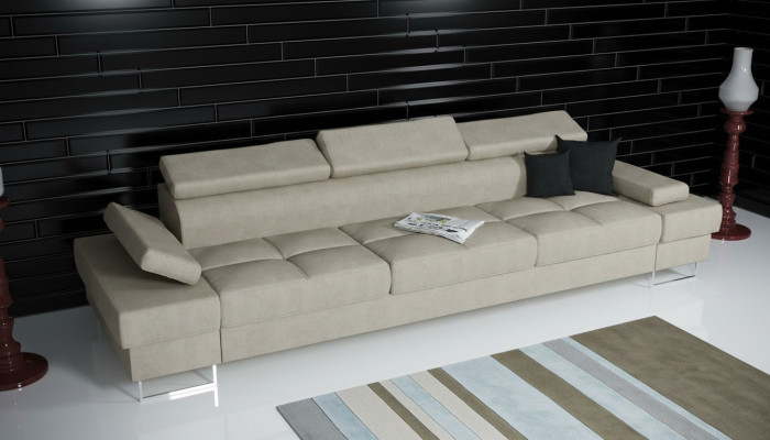 Sofá de 4 plazas Sofá Tapizado Diseño Sofá 4 plazas Sofás Textiles Diseño de Muebles de Sofá