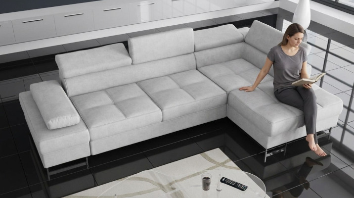 Sofás en forma de L, sofá, sofá acolchado, conjunto de salón, diseño de sofá de esquina, textil, cuero, nuevo.
