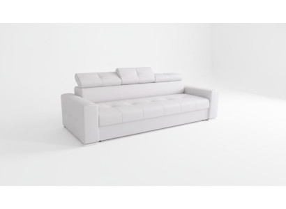 Sofás de tres plazas modernos en blanco, muebles de sala de estar Tapizado sofá de diseño de tres plazas.