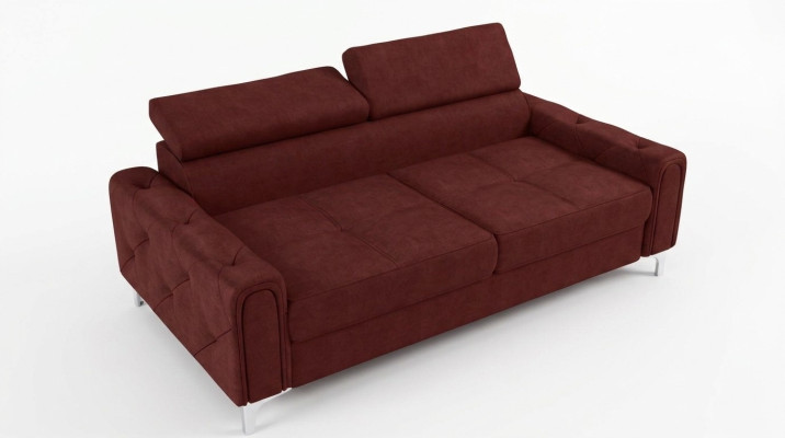 Diseño Sofás de lujo Muebles tapizados Sofá Sofá Asiento Cuero Textil Nuevo 186x100cm