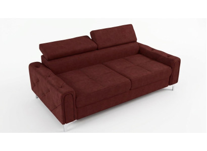 Diseño Sofás de lujo Muebles tapizados Sofá Sofá Asiento Cuero Textil Nuevo 186x100cm
