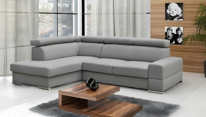 Sofá de alta calidad para la sala de estar Sofá en forma de L con función de cama Textil Moderno Sofás.