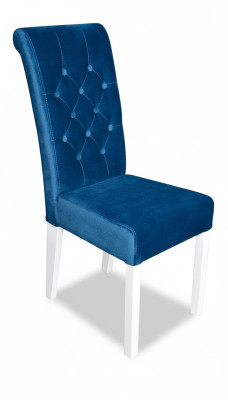 Sillas de comedor modernas Chesterfield 4x sillas para comedor Grupo de tela para comer nuevo