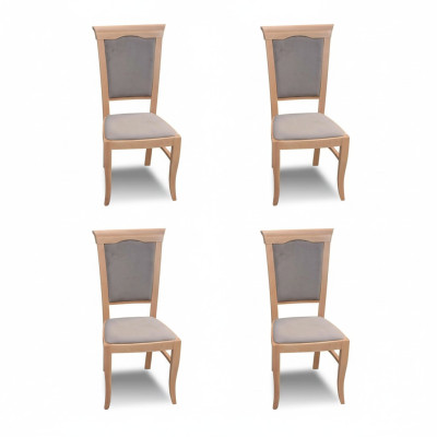 Sillas clásicas modernas en estilo rústico de casa de campo, juego de 4 sillas clásicas de casa de campo.