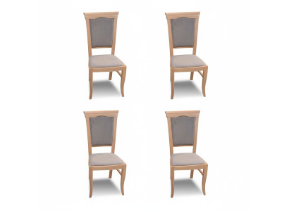 Sillas clásicas modernas en estilo rústico de casa de campo, juego de 4 sillas clásicas de casa de campo.