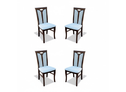 Asiento Acolchado Mesa Silla Juego de Madera Conjunto Bastidor Mesa Grupo Nuevo 4 sillas