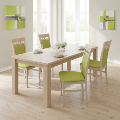Conjunto de sillones nuevos 4 sillas Silla tapizada Lounge Design Cocina Asientos Comedor
