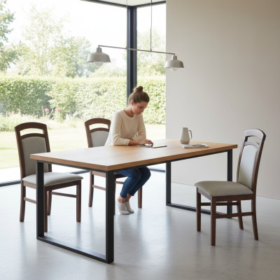 Juego de sillas de comedor conjunto de sillones diseño acolchado 4 sillas grupo conjunto de gastronomía Nuevo