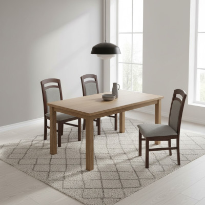 Juego de sillas de comedor conjunto de sillones diseño acolchado 4 sillas grupo conjunto de gastronomía Nuevo
