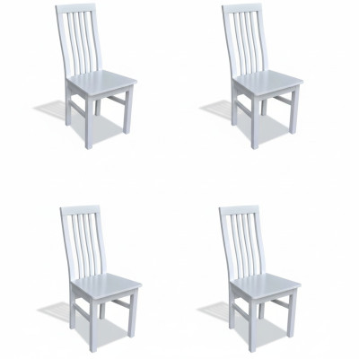 Conjunto de 4 sillas de diseño de lujo de madera maciza para terraza, cocina o comedor. Nuevas.