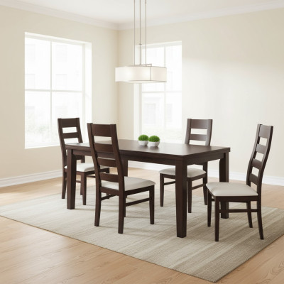 Sillas Comedor Gastro Tela Nuevo Diseño Juego 4x Silla Sillón Madera Textil Tapizado