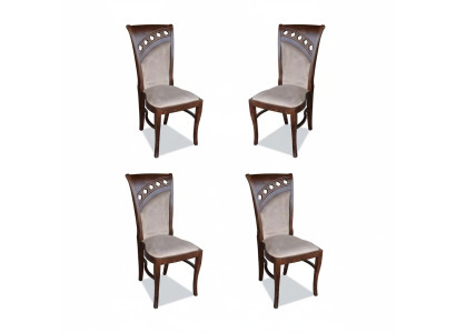 Diseño silla grupo de 4 sillas de terciopelo textil nuevo para comedor restaurante