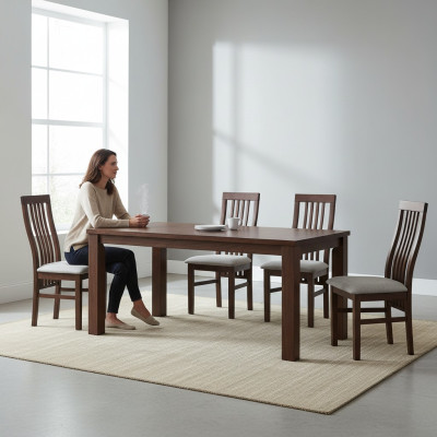 Conjunto de sillones de tela para asientos nuevos, sillón de club para televisión, 4 sillas tapizadas de comedor, sala de estar.