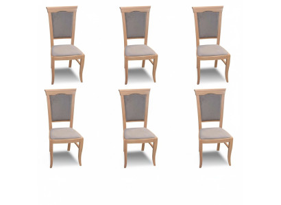 Grupo de sillones italianos de lujo. Conjunto de sillas de comedor. Juego de 6 sillas nuevas.