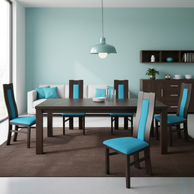 Conjunto completo de sala de estar de 6 piezas nuevos Juego de sillas de comedor Set de sillas con respaldo.