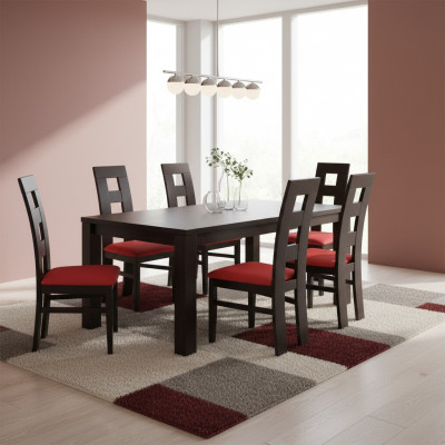 Diseño Set 6x Silla Sillón GrupoTextil Tapicería Sillas Gastromadera Comedor Tela