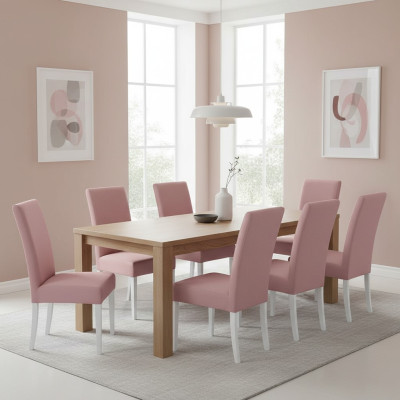 Sillas de comedor de cuero grupo de muebles de madera juego 8x silla conjunto de sillones conjunto nuevo